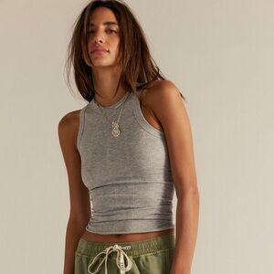 Free People Gray Tank Top